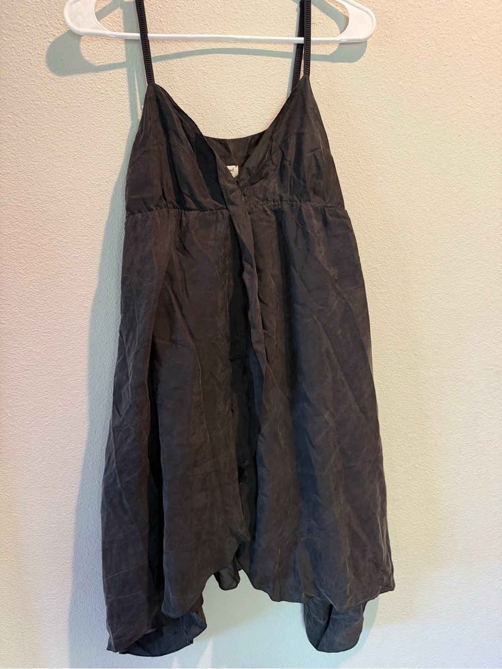 Wilfred Black Silk Dress with Spaghetti Straps
